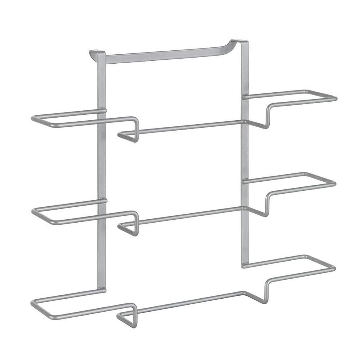 Dørophæng Metaltex Galileo Metal 36 x 9 x 30 cm Tredobbelt Toiletrulleholder, køkkenrulleholder