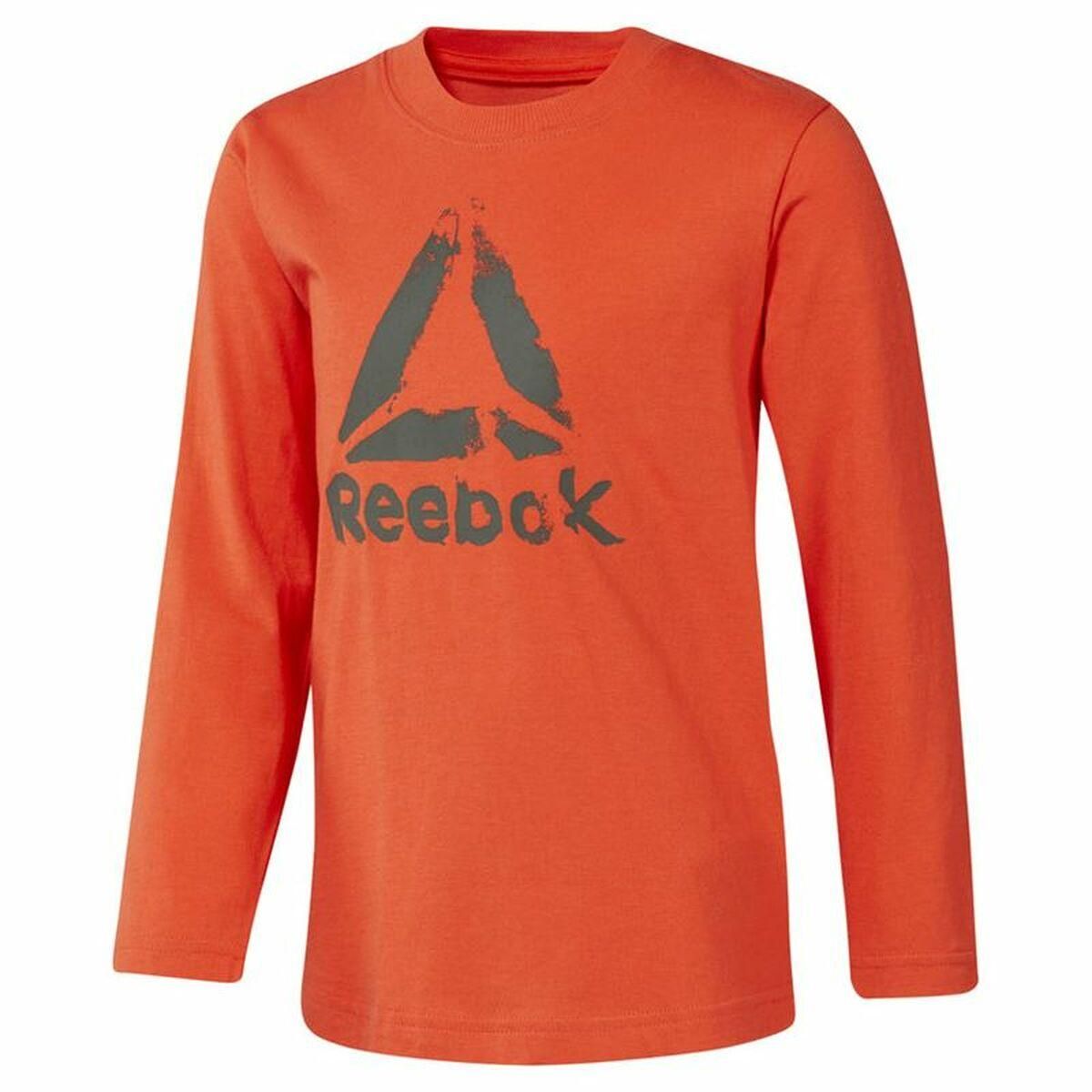 Langærmet T-shirt til Børn Reebok Boys Training Essentials Orange 12-14 år