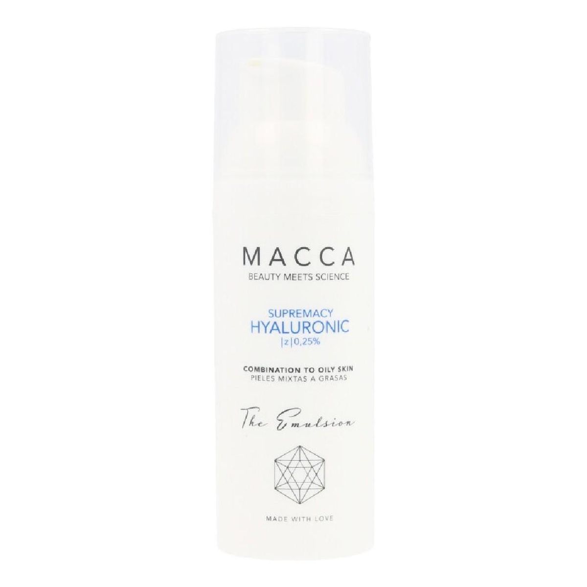 Intensiv Fugtgivende Creme Supremacy Hyaluronic Macca 0,25% Hyaluronsyre Mixet hud (50 ml)