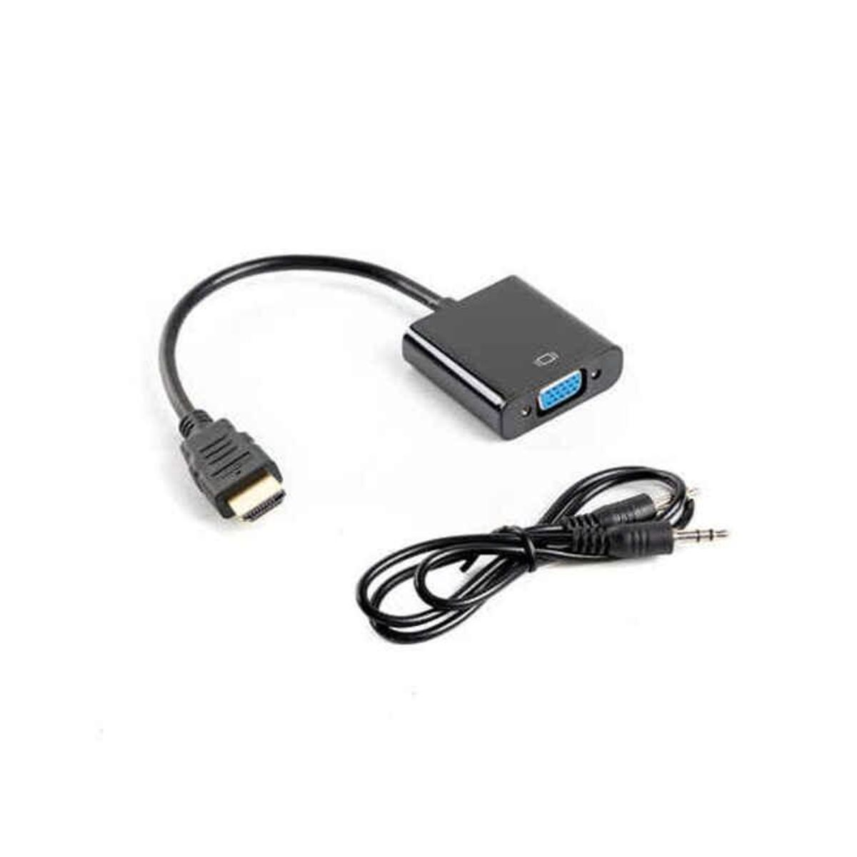 HDMI til VGA Lanberg AD-0017-BK Sort