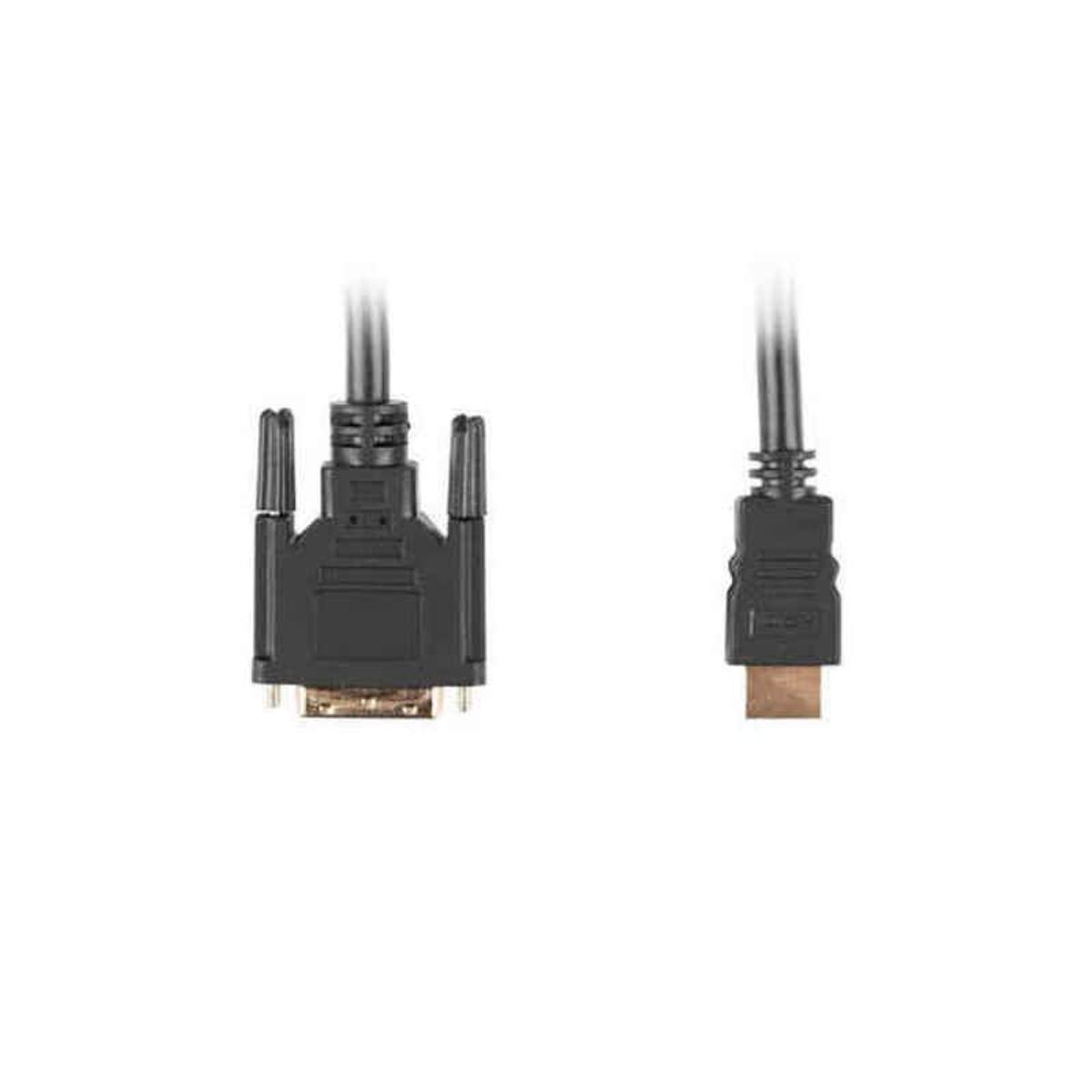 HDMI til DVI-kabel Lanberg Han-stik/Han-stik Sort 3 m