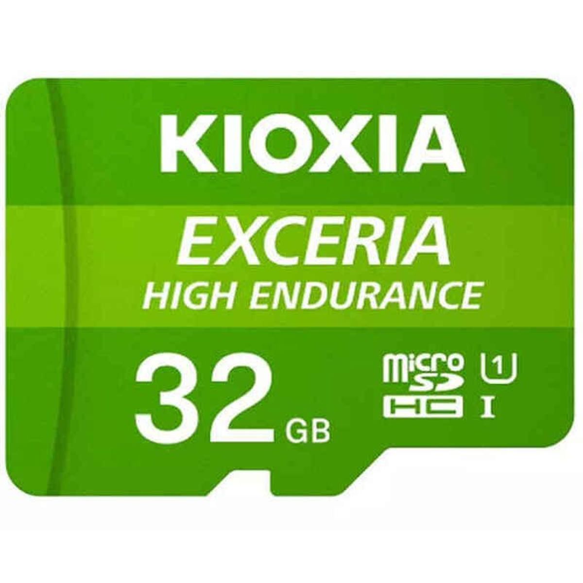 Mikro-SD-hukommelseskort med adapter Kioxia Exceria High Endurance Klasse 10 UHS-I U3 Grøn 64 GB