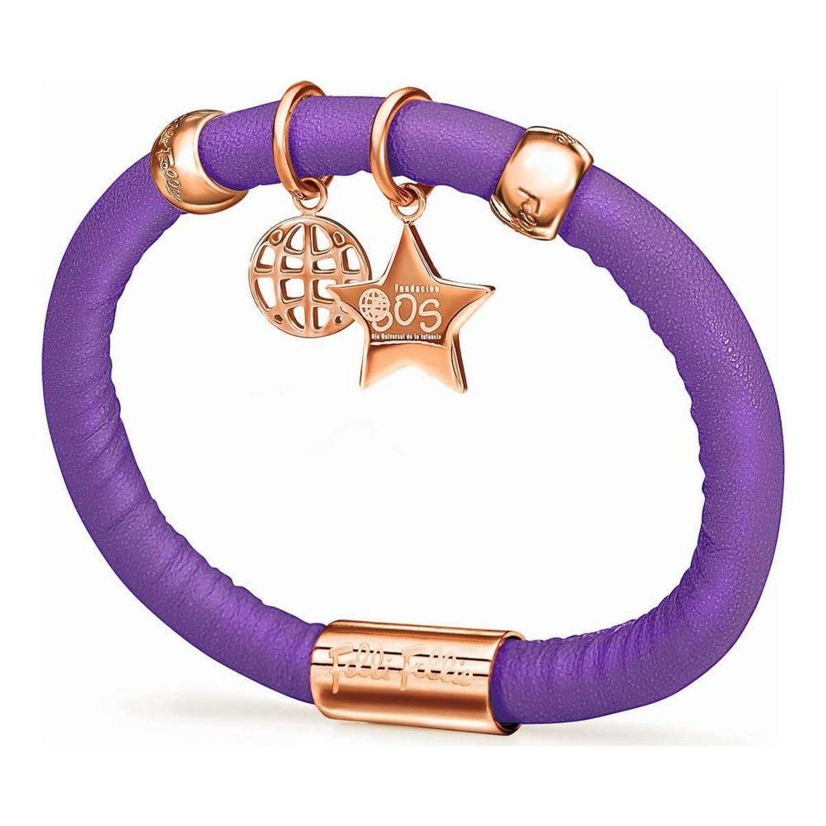 Armbånd til kvinder Folli Follie 1B13T046R 16 cm Violet