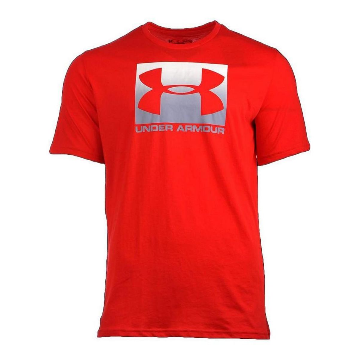 Kortærmet T-shirt til Mænd BOXED SPORTSTYLE Under Armour 1329581 600 Rød L