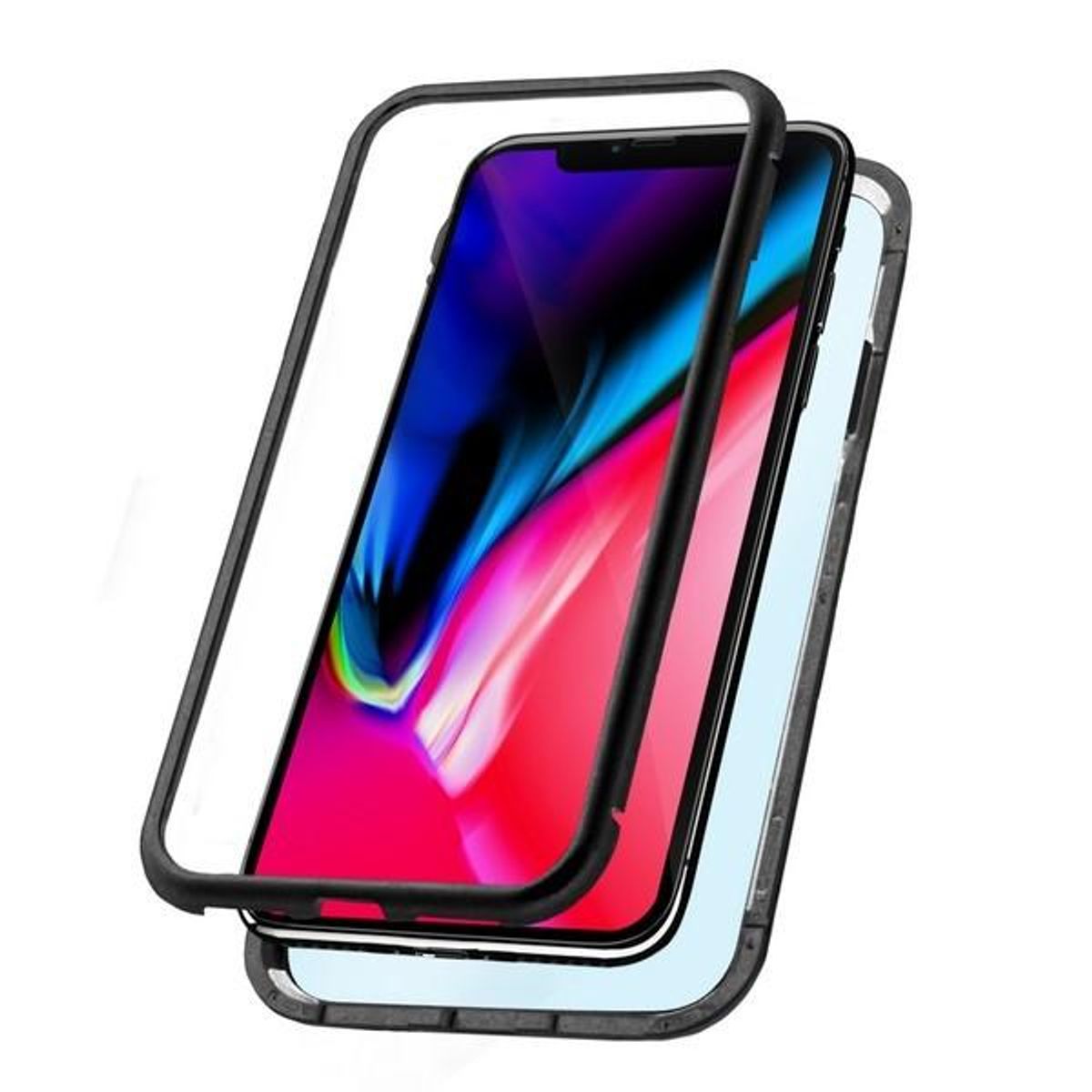 Mobilcover Iphone XS Max KSIX Magnetic (2 stk) Sort