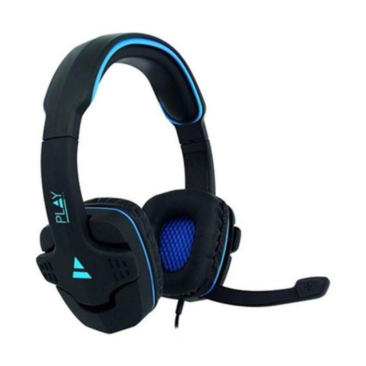 Gaming headset med mikrofon Ewent PL3320 Sort Blå