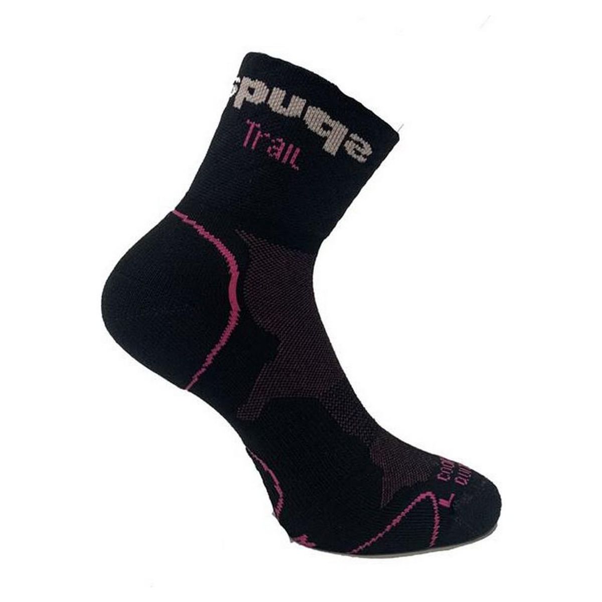 Sportsstrømper Spuqs Coolmax Protect NR Sort Pink 40-42