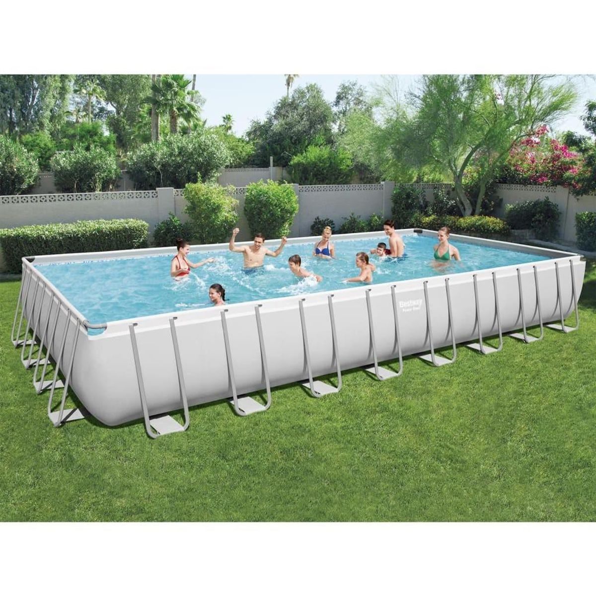 Power Steel poolsæt 956x488x132 cm