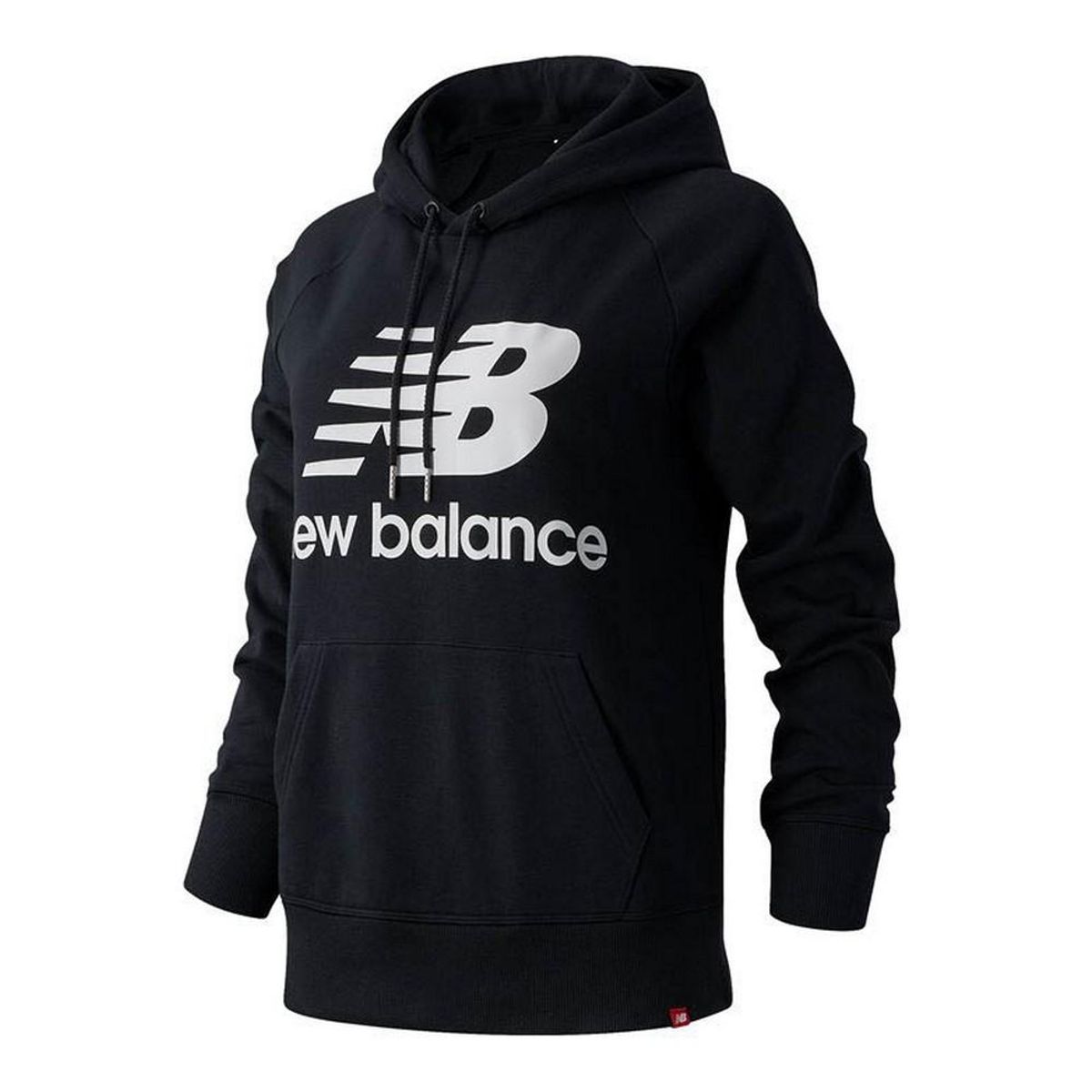 Hættetrøje til Kvinde New Balance Essentials Sort XS