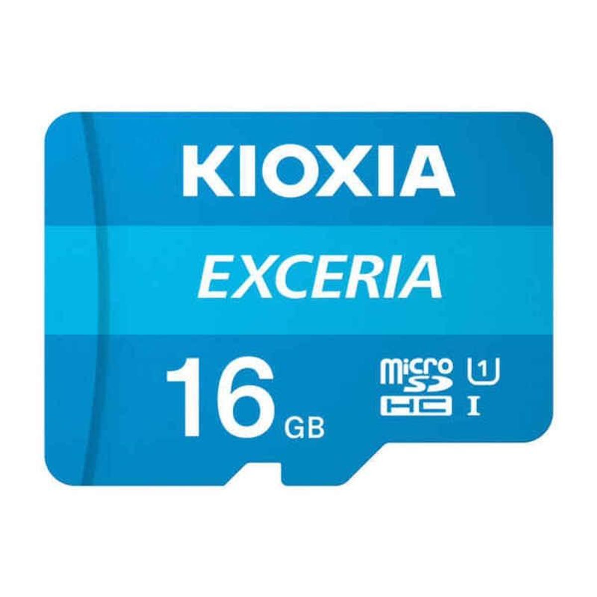 Mikro-SD-hukommelseskort med adapter Kioxia Exceria UHS-I Klasse 10 Blå 128 GB