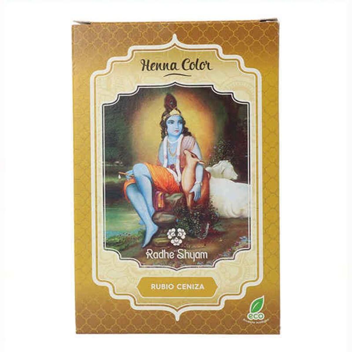 Semi-permanent Farve Henna Radhe Shyam Shyam Henna Askeblond (100 g)