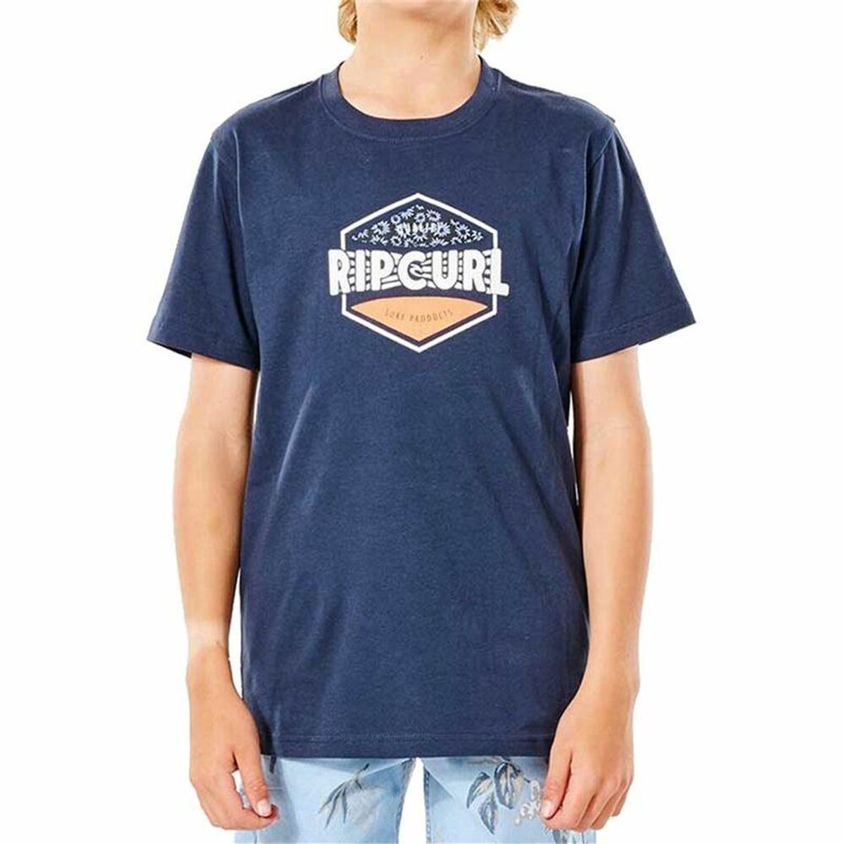 Børne Kortærmet T-shirt Rip Curl Filler Tee B Blå 12 år