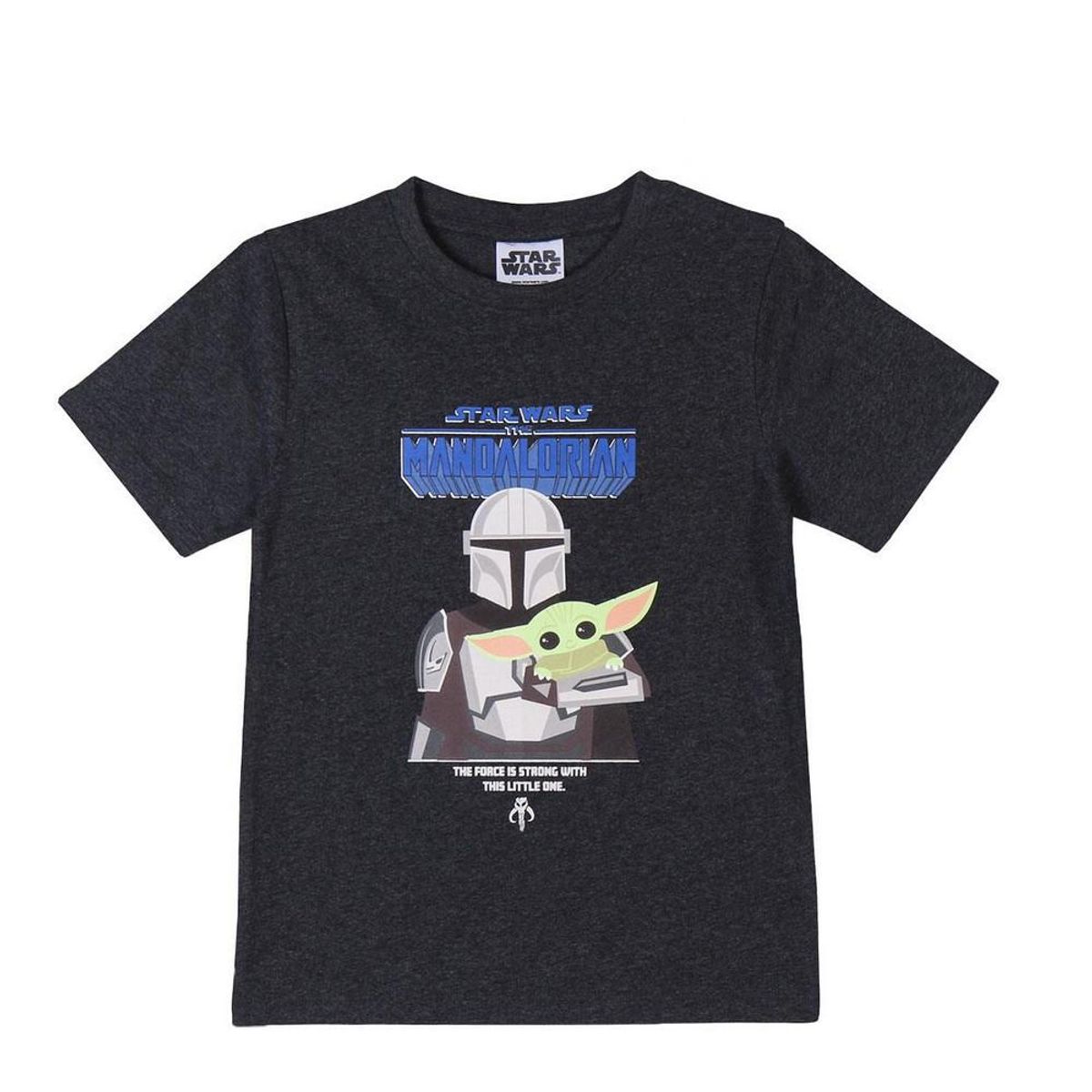 Børne Kortærmet T-shirt The Mandalorian Sort 8 år