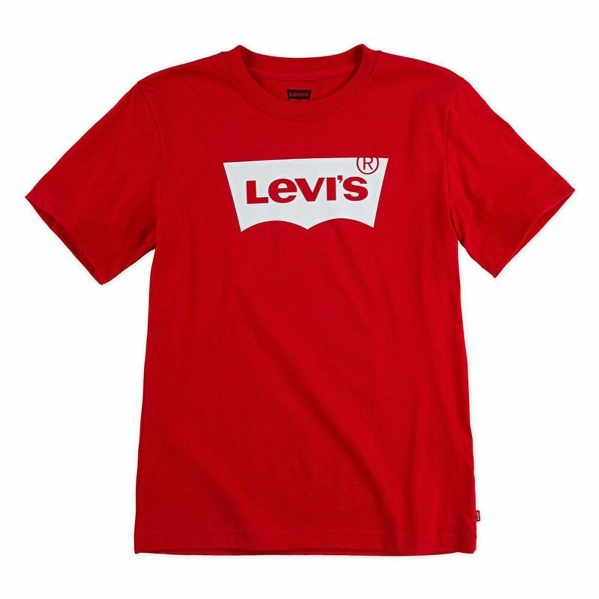 Børne Kortærmet T-shirt Levi's Batwing B Rød 8 år