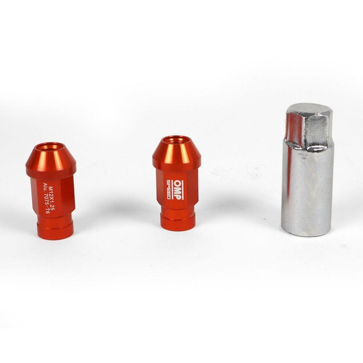 Set Møtrikker OMP Orange 40 mm 20 stk M12 x 1,50