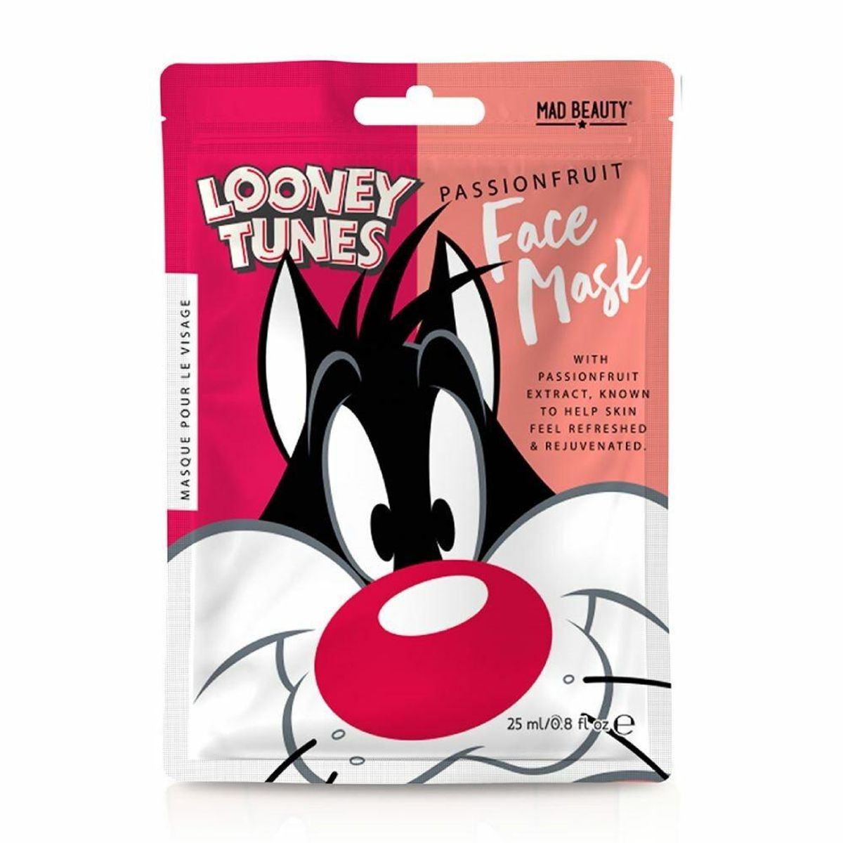 Ansigtsmaske Mad Beauty Looney Tunes Sylvester Passionsfrugt (25 ml)