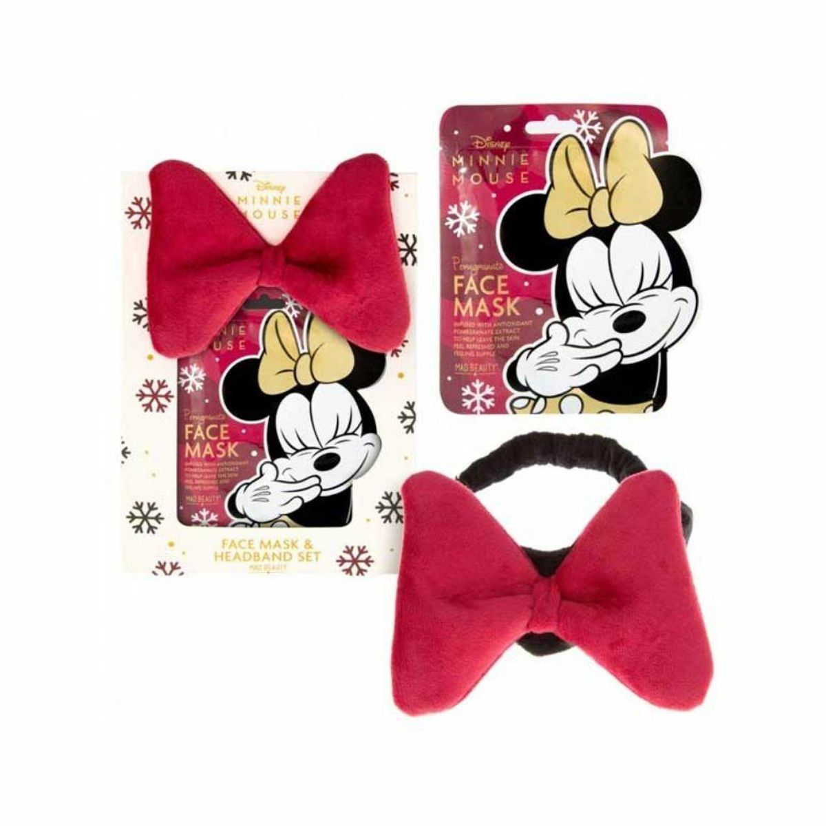 Fugtgivende Ansigtsmaske Mad Beauty Disney Minnie 2 Dele 25 ml (2 stk)