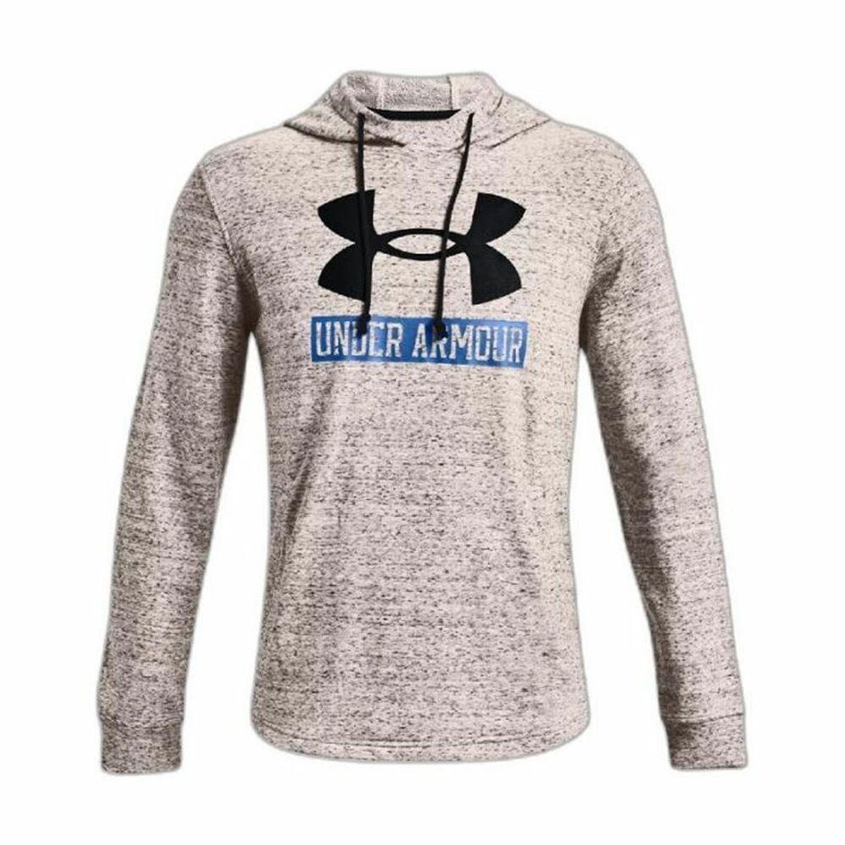 Hættetrøje til Mænd Under Armour Rival Terry Logo Lysegrå XL