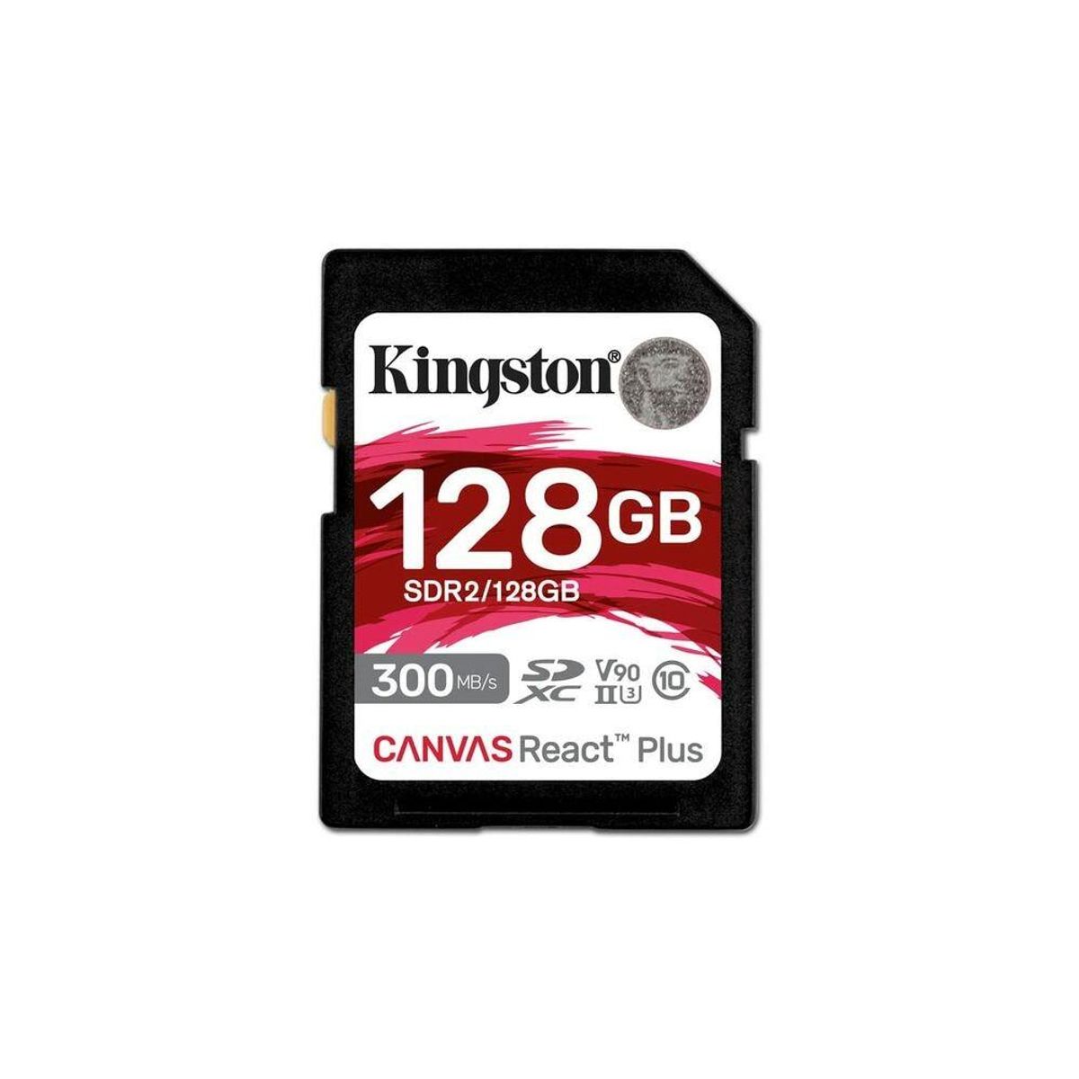 Mikro-SD-hukommelseskort med adapter Kingston SDR2/128GB 128 GB 8K Ultra HD SDXC UHS-II