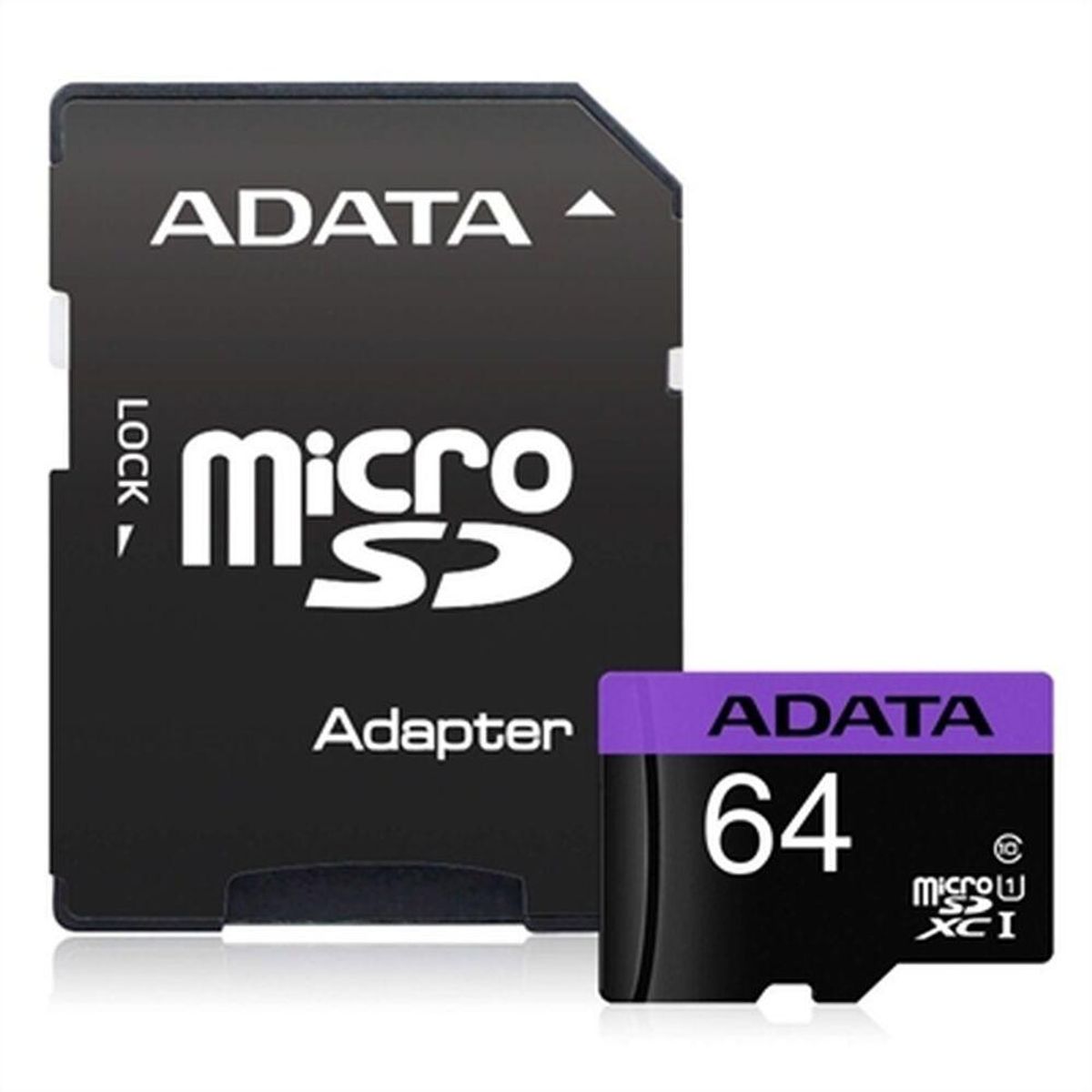 Mikro-SD-hukommelseskort med adapter Adata CLASS10 64 GB