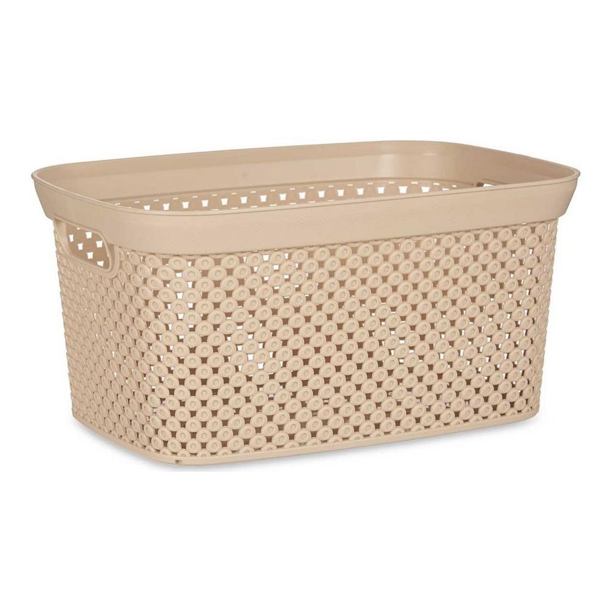 Kurv Beige Plastik 10 L 24 x 17 x 35 cm