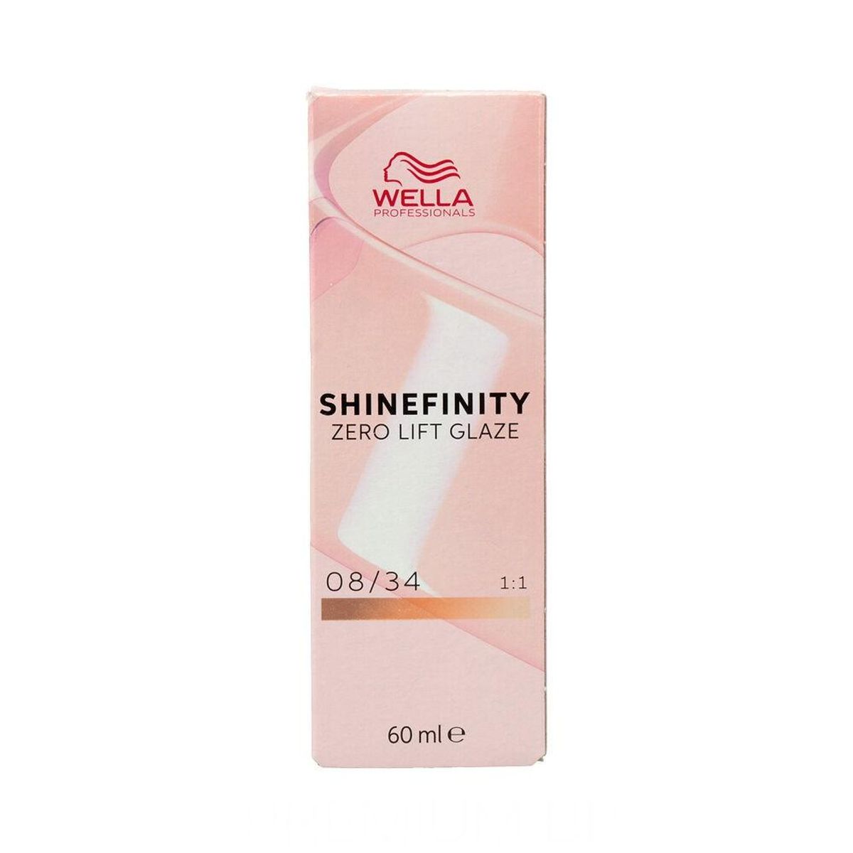 Permanent hårfarve Wella Shinefinity Nº 08/34 (60 ml)