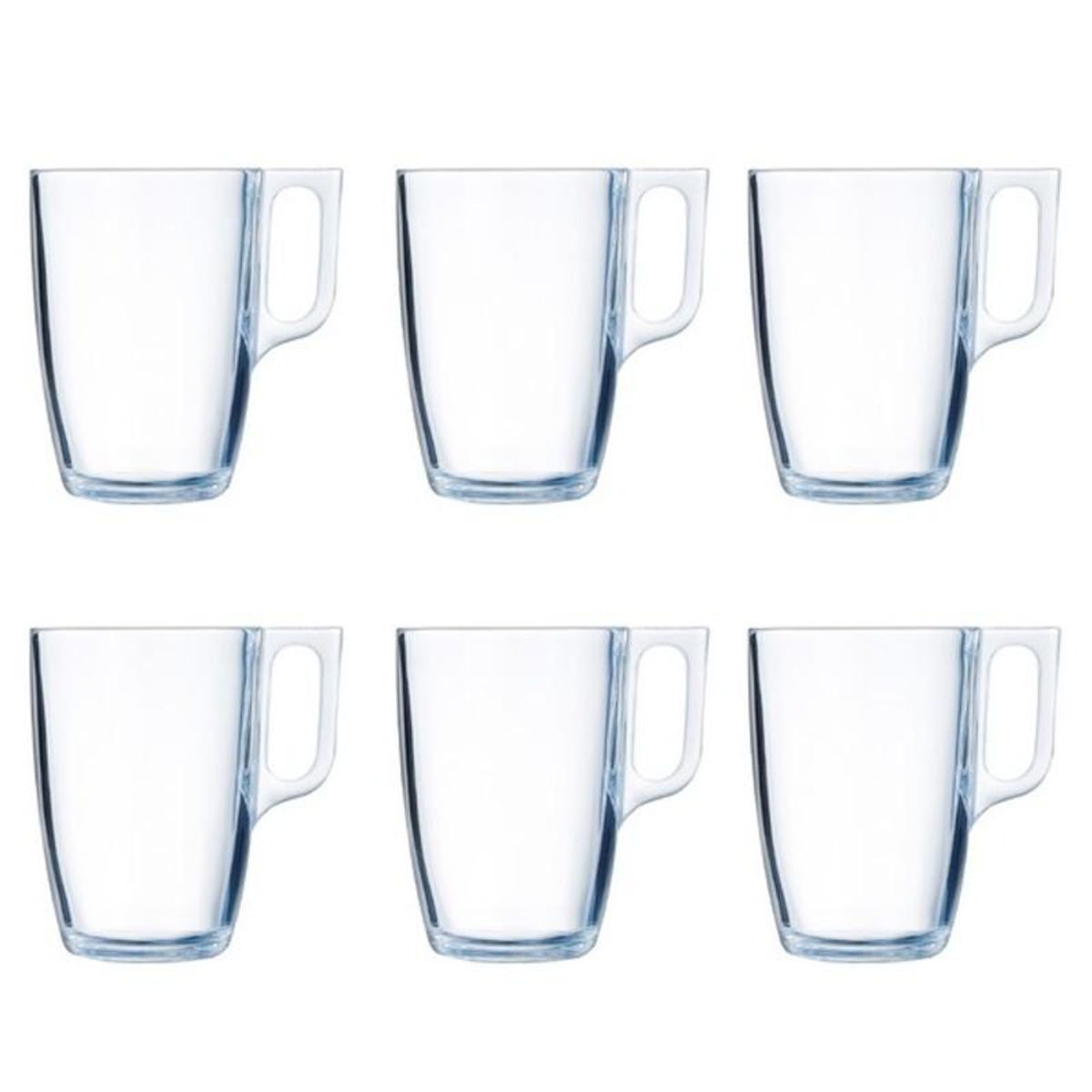 Sæt med kopper Luminarc Nuevo (6 stk) Gennemsigtig Glas 400 ml (6 Dele)