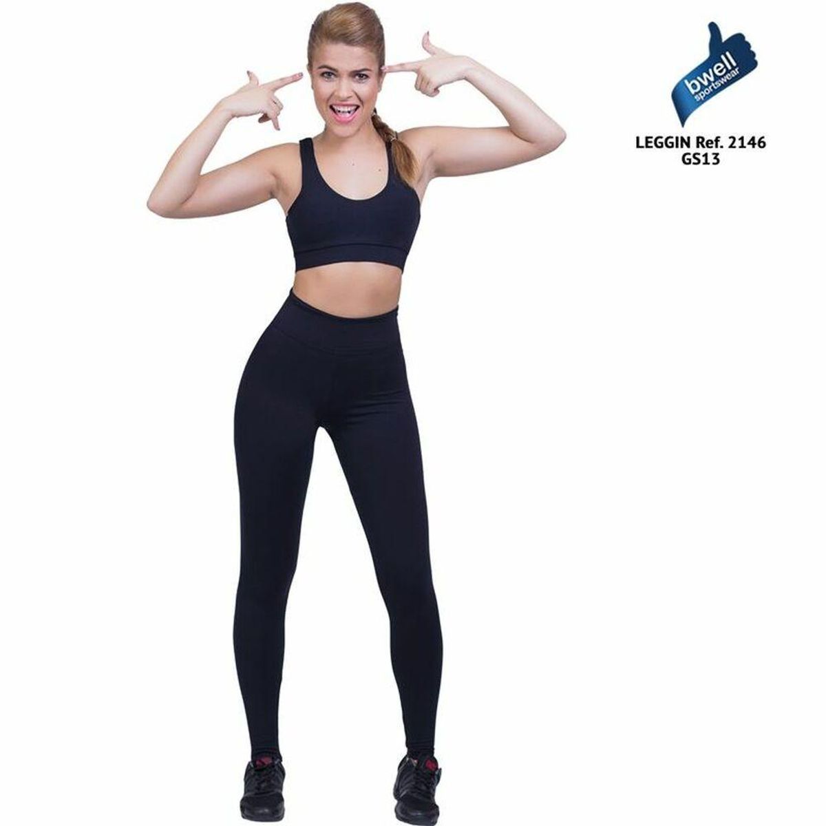 Sport leggings til kvinder Happy Dance Sort XS