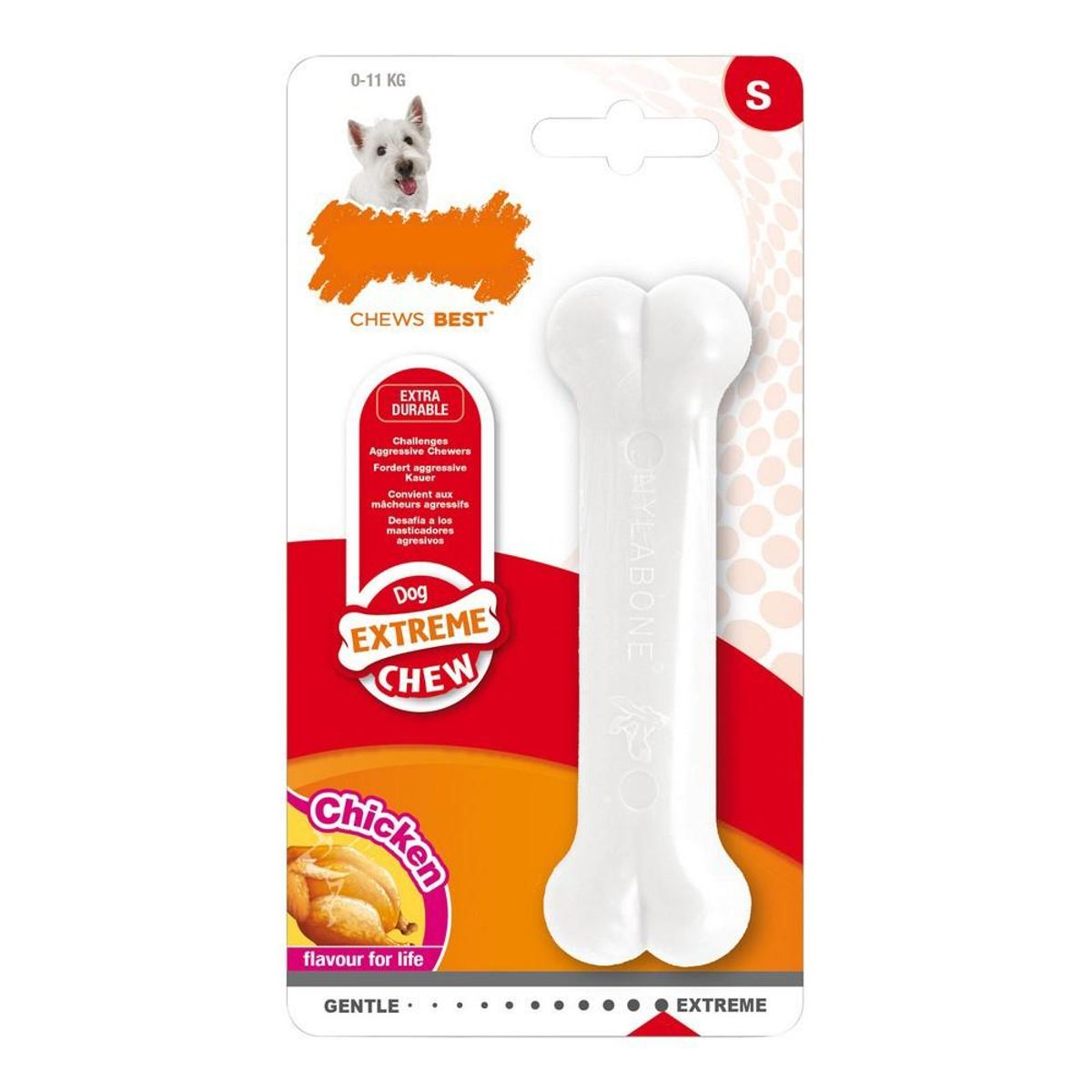 Hund Bidering Nylabone Extreme Chew Størrelse M Kylling Nylon