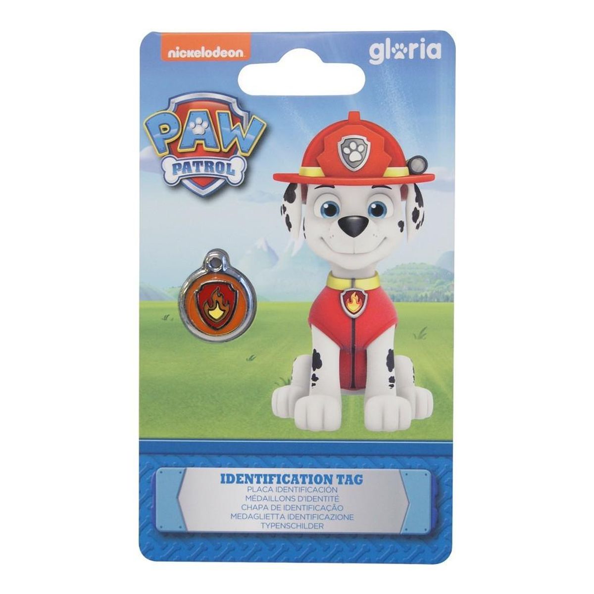 Identifikationsplade til krave The Paw Patrol Marshall Størrelse S