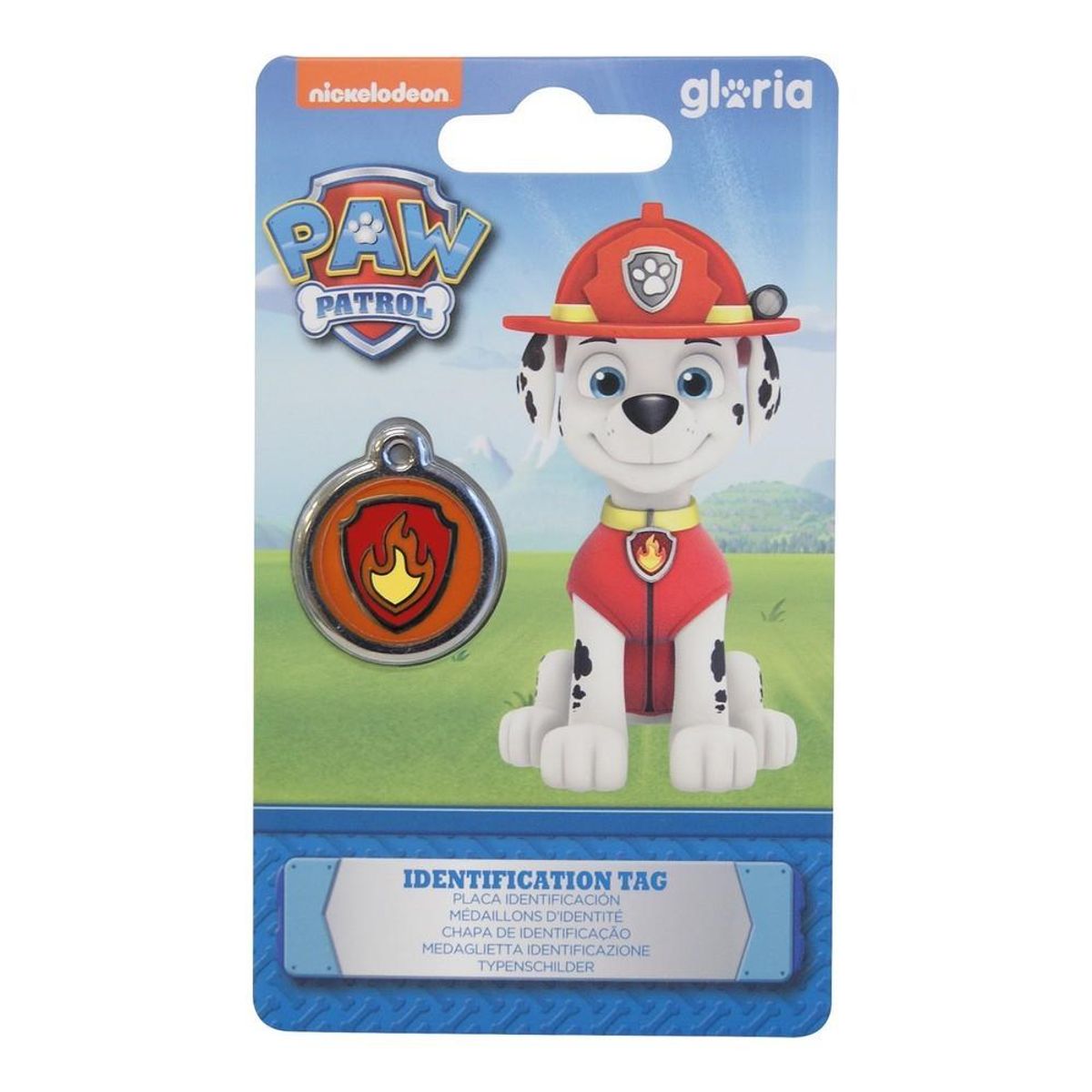 Identifikationsplade til krave The Paw Patrol Marshall Størrelse M