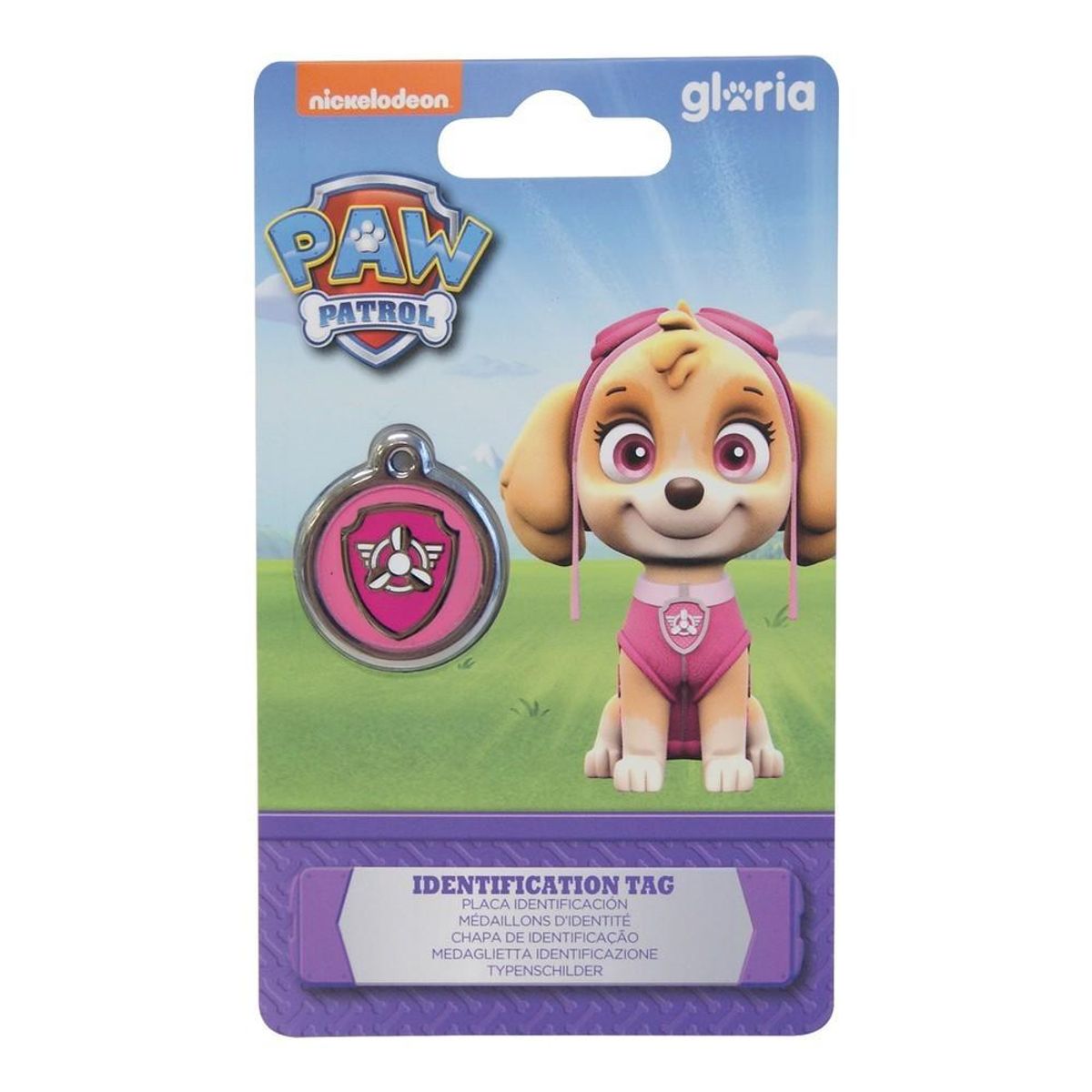 Identifikationsplade til krave The Paw Patrol Skye Størrelse M