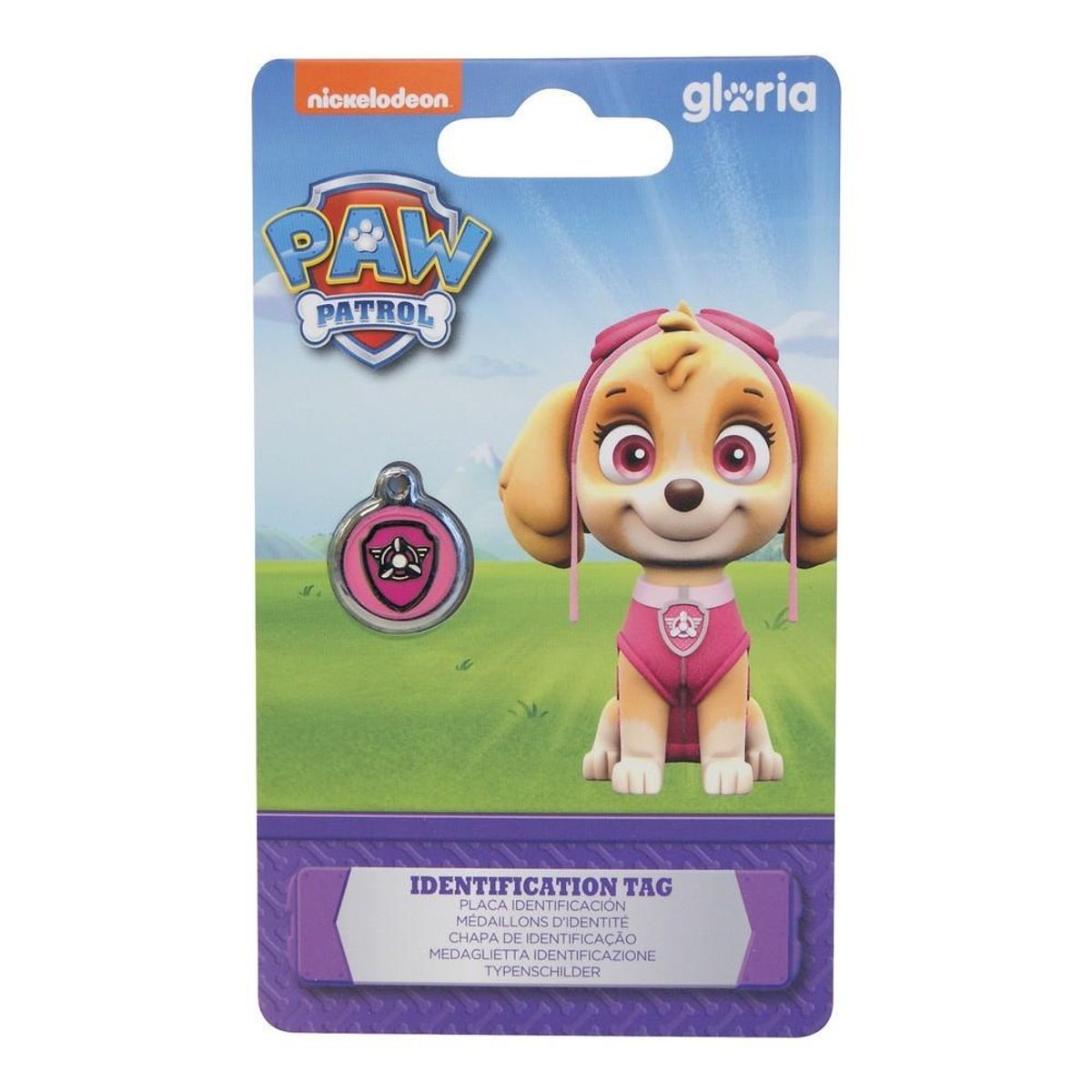 Identifikationsplade til krave The Paw Patrol Skye Størrelse S