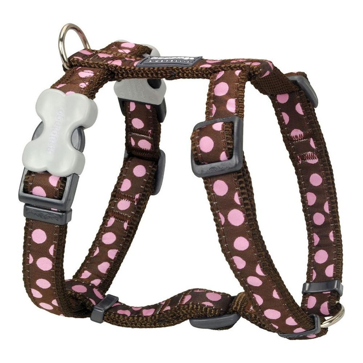 Hundesele Red Dingo Style Pink Brun Mol 25-39 cm