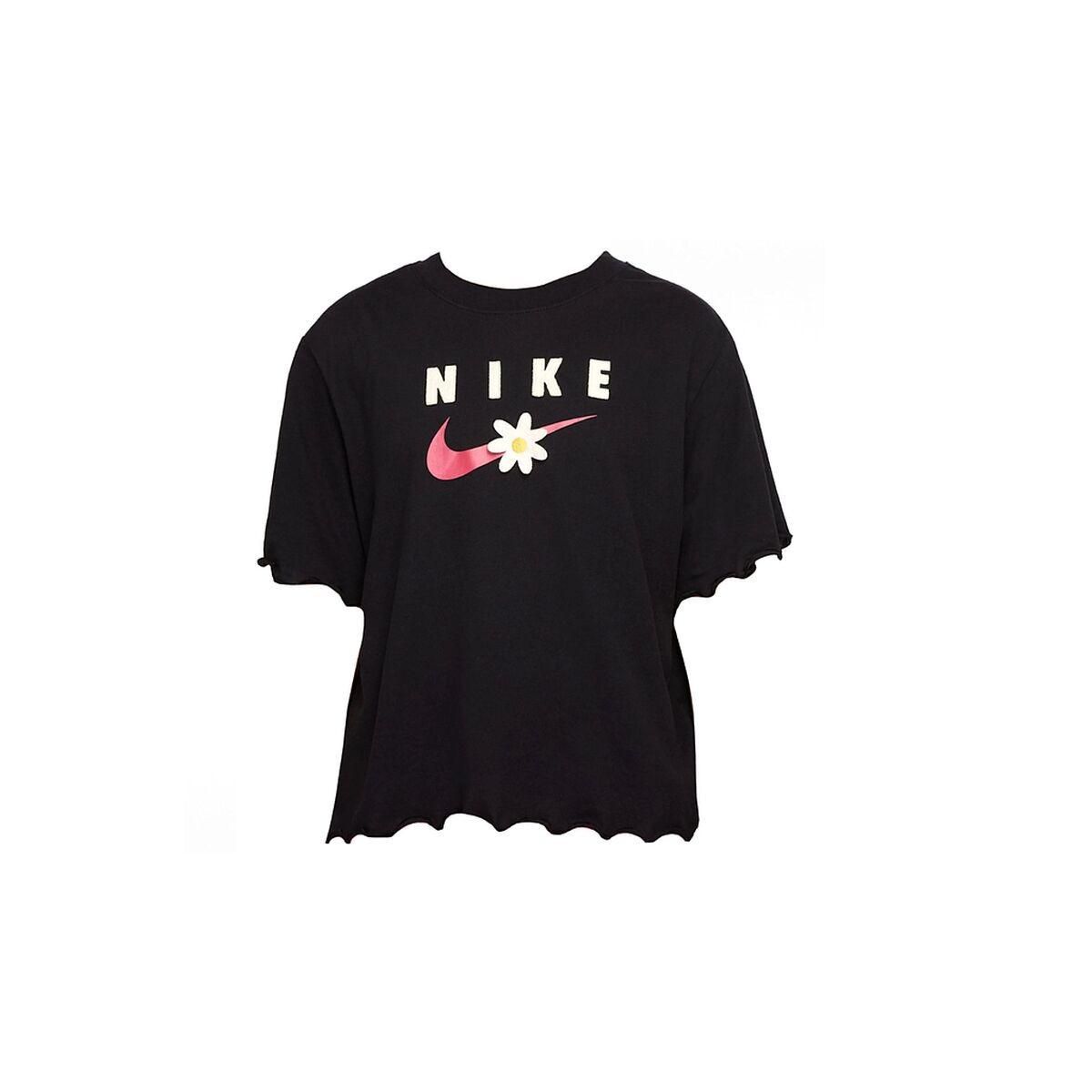 Børne Kortærmet T-shirt TEE ENERGY BOXY FRILLY Nike DO1351 Sort L