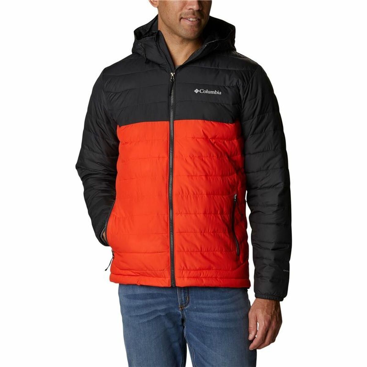 Sportsjakke til Mænd Columbia Powder Lite&trade; Sort Orange M