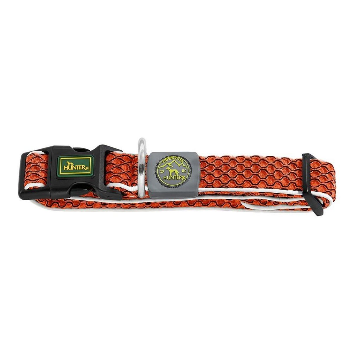 Hundehalsbånd Hunter Basic Gevind Orange Størrelse S (30-43 cm)