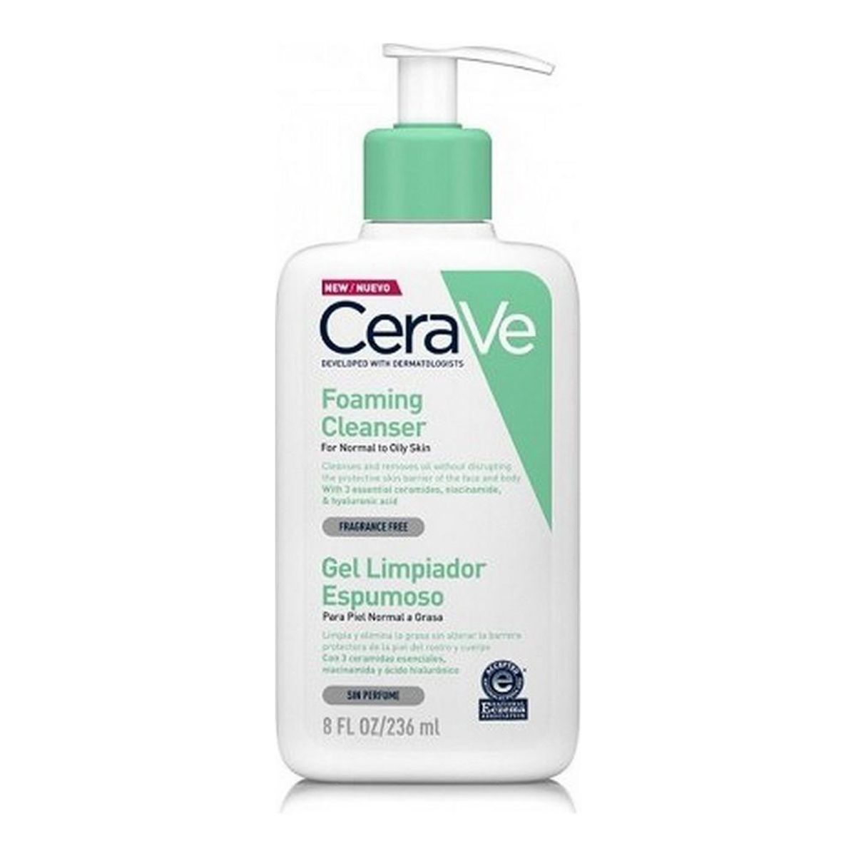 Skummende Rensegel CeraVe Foaming Cleanser 236 ml