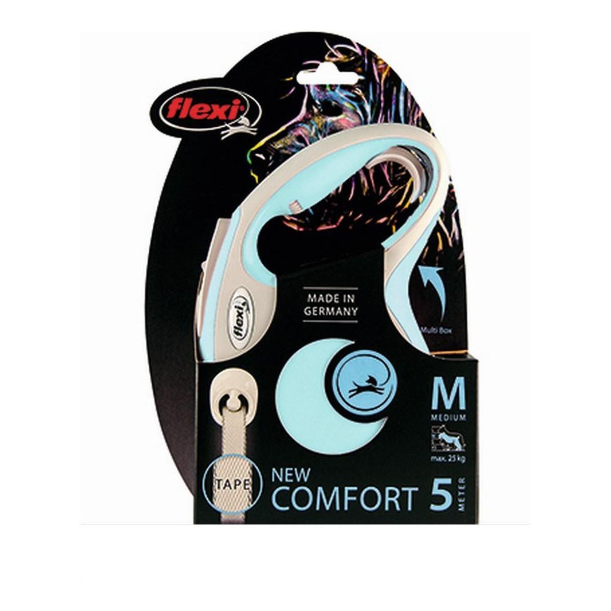 Hundesnor Flexi New Comfort M Blå (5 m)