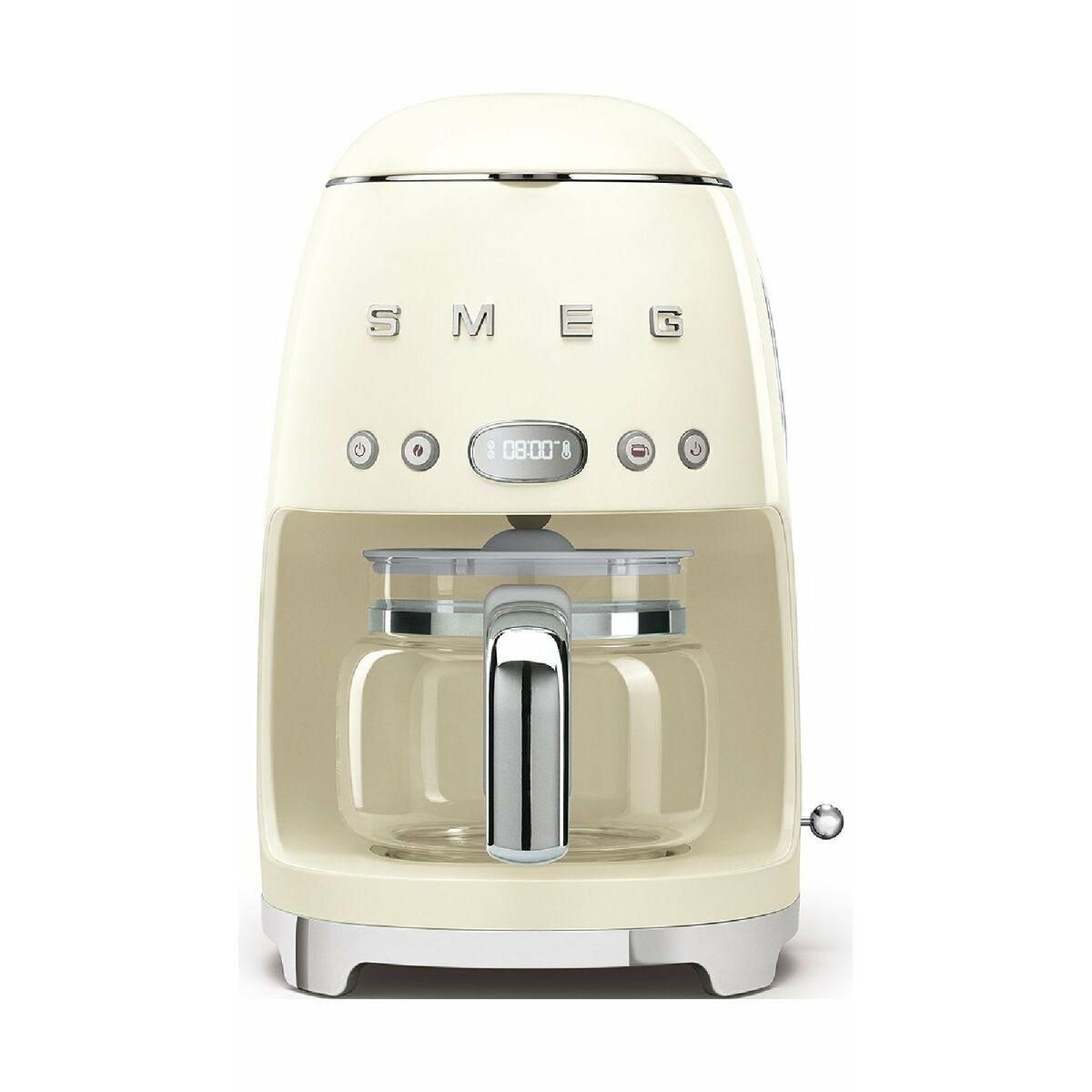 Drip Coffee Machine Smeg DCF02CREU 1050 W Retro Grå Flødefarvet