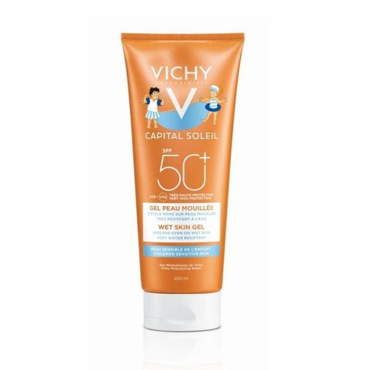 Solbeskyttelse - gel Vichy Capital Soleil Drenge SPF 50 (200 ml)