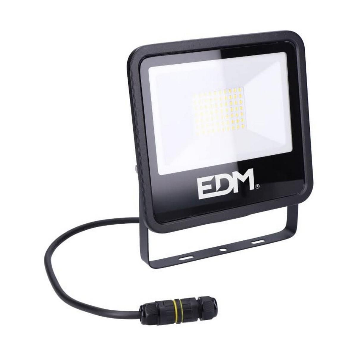 LED spotlight EDM Sort 50 W F 4000 Lm (6400 K)