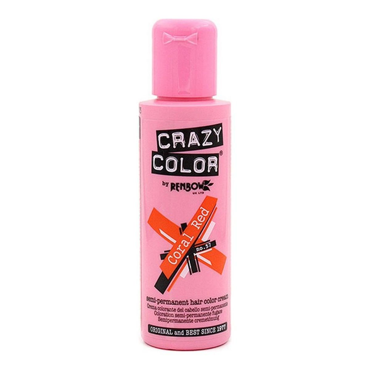 Permanent Farve Coral Red Crazy Color 002247 Nº 57 (100 ml) (100 ml)