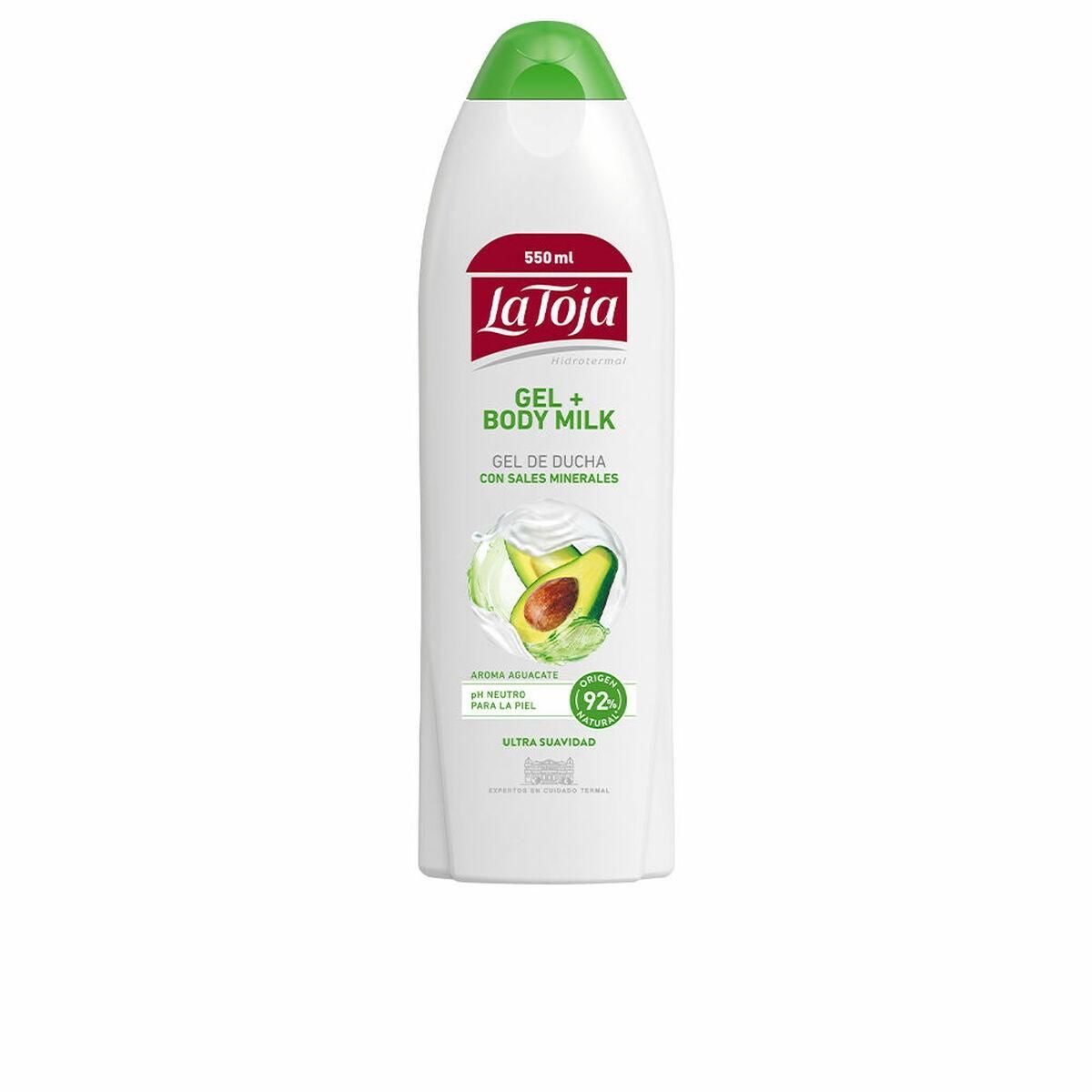 Shower gel La Toja Gel + Body Milk Avocado (550 ml)