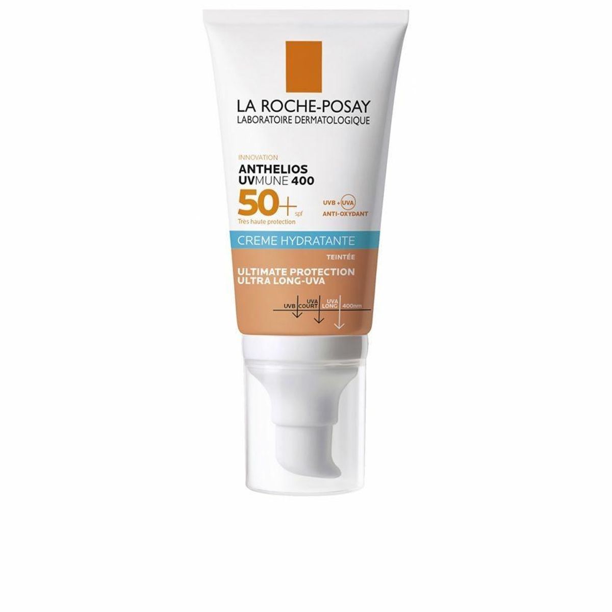 Solbeskyttelse med farve La Roche Posay Anthelios UVmune 400 Flødefarvet 50 ml SPF 50+