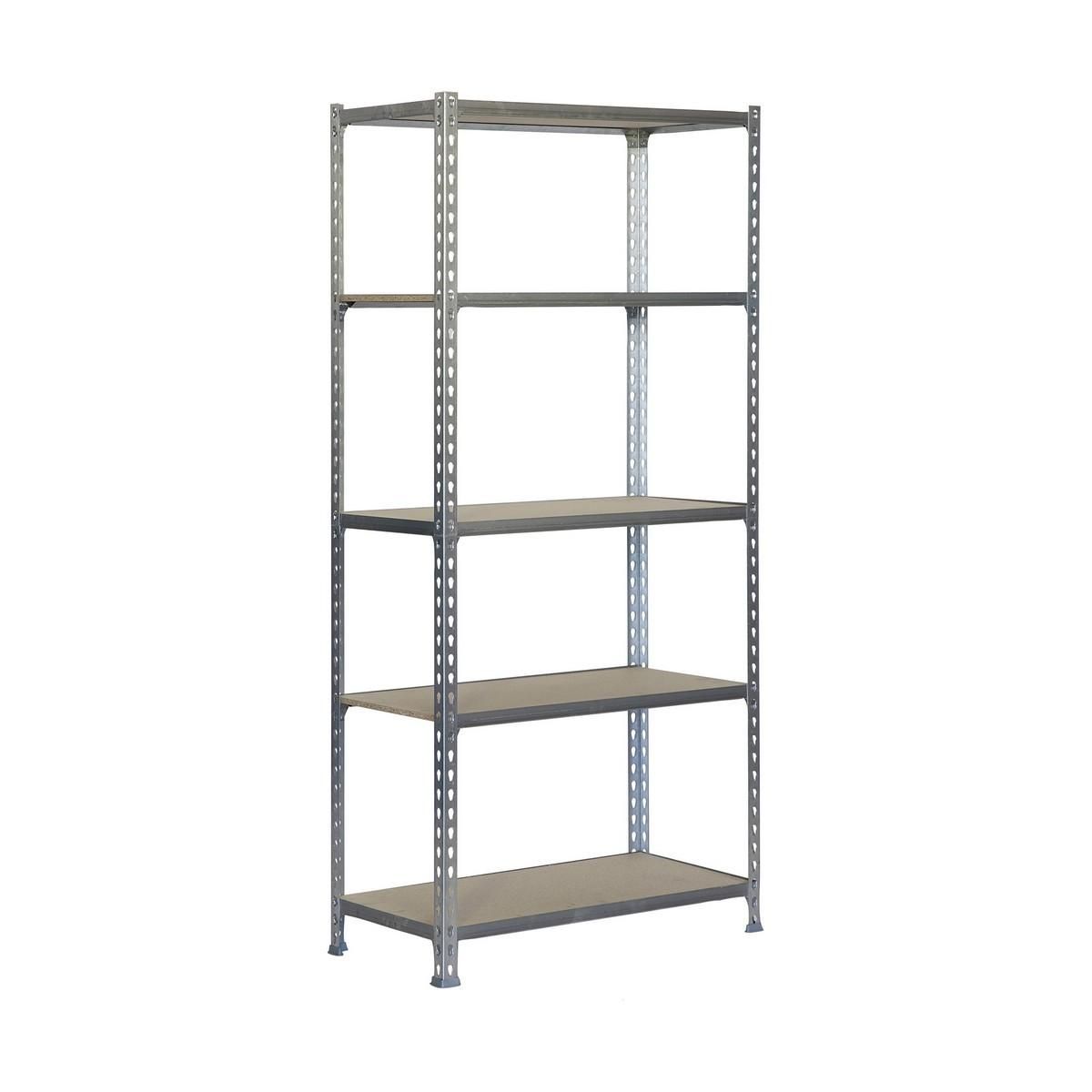 Hylder Simon Rack Maderclick 5/400 750 kg Metal Træ 5 Hylder spånplade (180 x 90 x 40 cm)