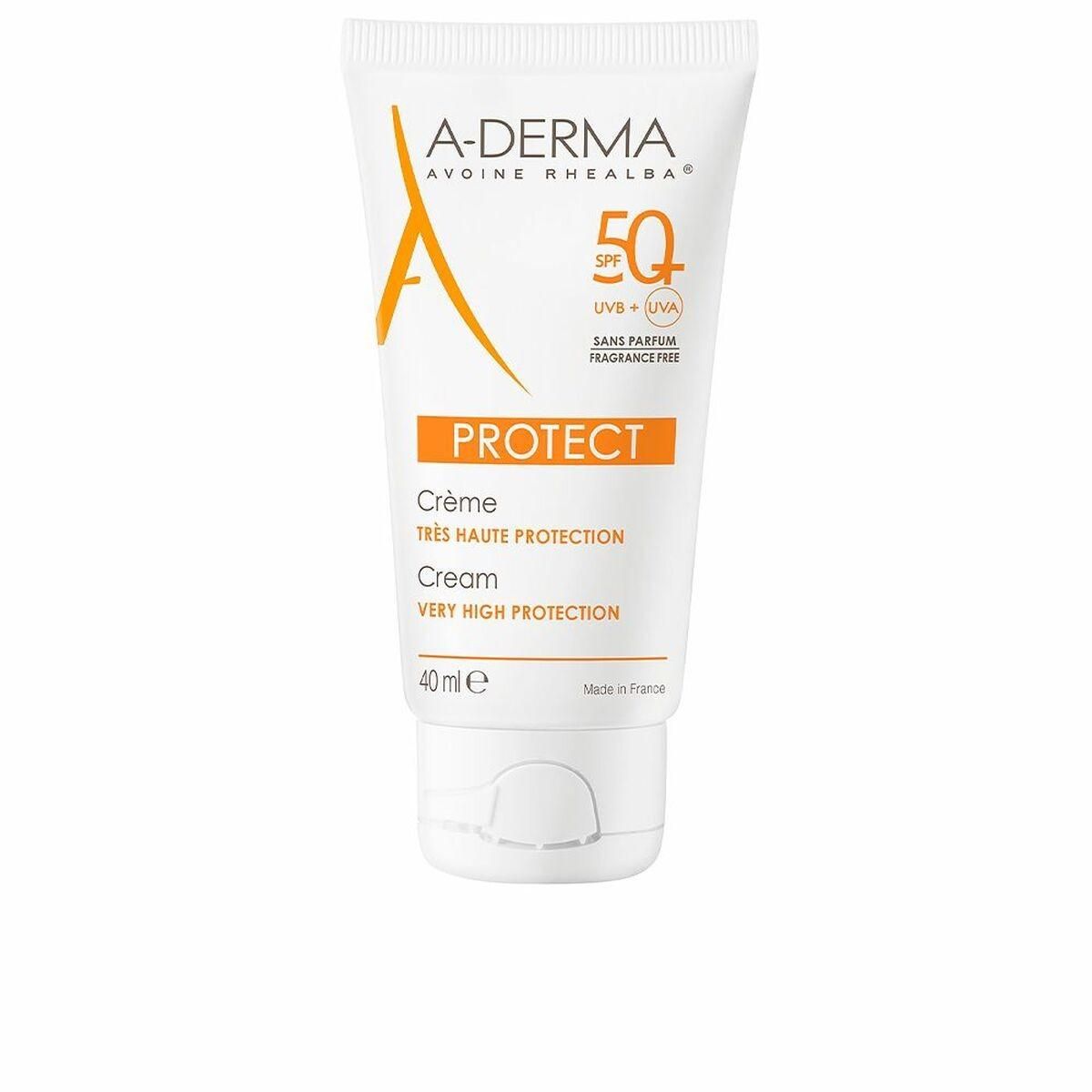 Solcreme A-Derma Protect Uden parfume SPF 50+ (40 ml)