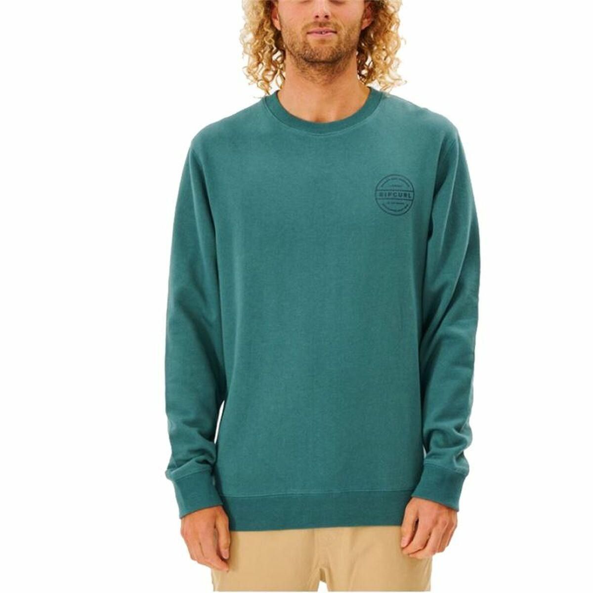 Sweaters uden Hætte til Mænd Rip Curl Re Entry Crew Blå M