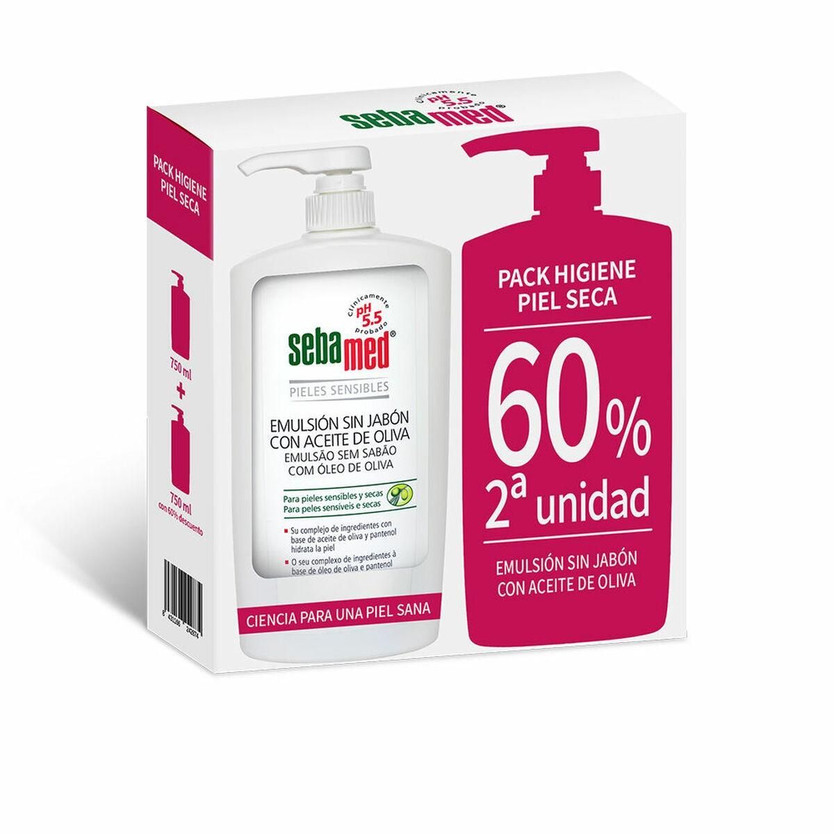 Shower Gel Uden Sæbe Sebamed Tør hud Olivenolie 2 enheder