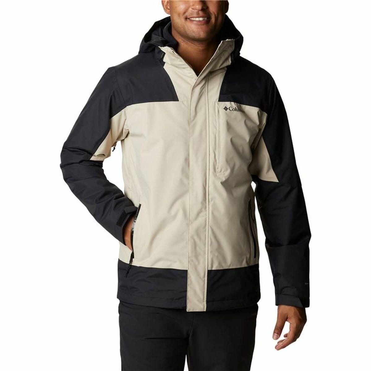 Jakke til Voksne Columbia Electric Peak Sort Beige 2-i-1 Med hætte M